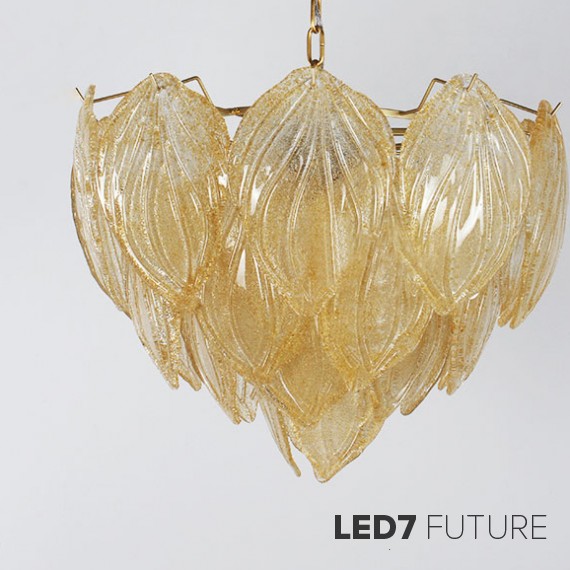 Loft Industry Modern - Glass Feathers Chandelier 2